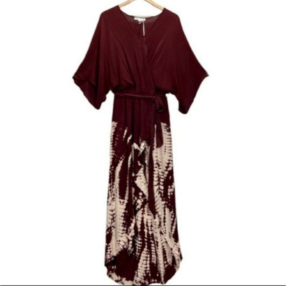 NWT Young Fabulous & Broke Isla Dress in Maroon Tie Dye Small‎